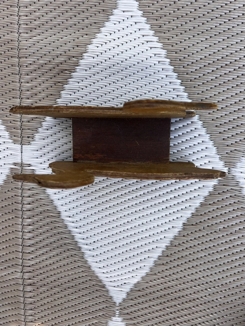 Vintage Carved Wooden Duck Napkin Holder Rustic Kitchen Decor
